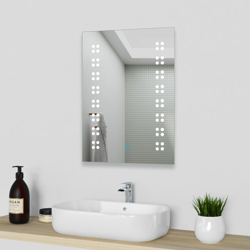 Bathroom mirror with - bathroom, led