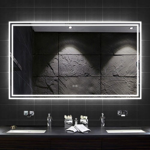 Led bathroom mirror with - 3,