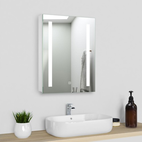 Led bathroom mirror - led, cabinet