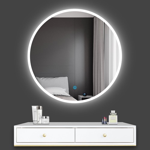 Bathroom round led mirror - led,