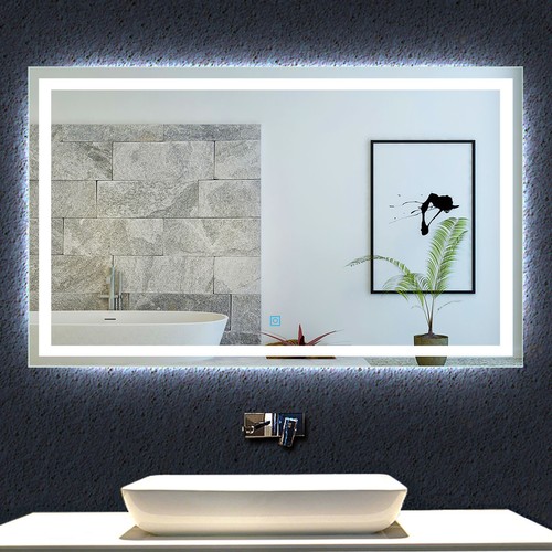 Large bathroom mirror with - large,