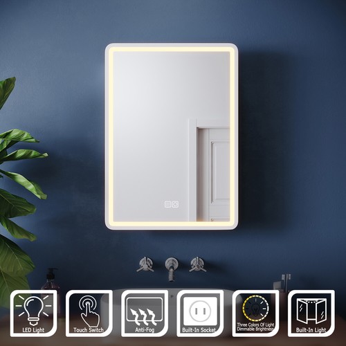 Led bathroom mirror cabinet - bathroom,