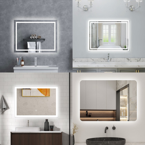 Illuminated bathroom mirror - illuminated,
