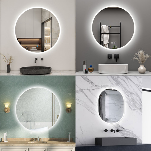 Illuminated bathroom mirror - bathroom,