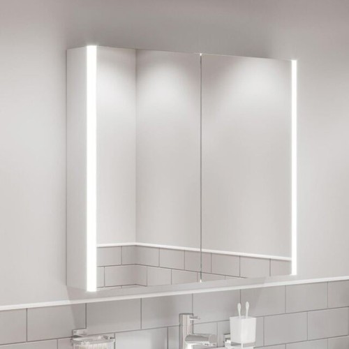 Led aluminium mirror cabinet - mirror,
