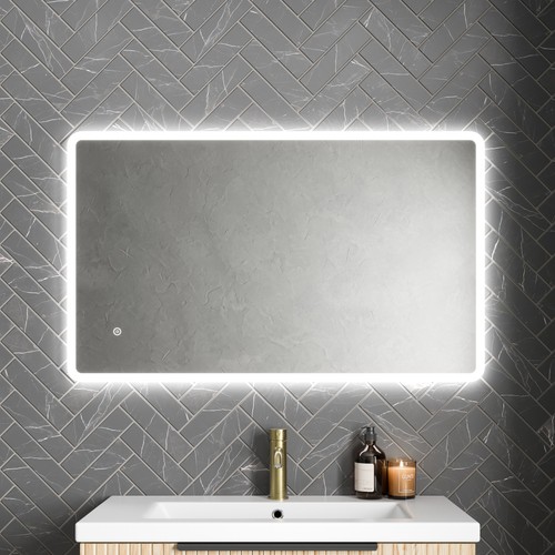 Rectangle led bathroom - led, mirror