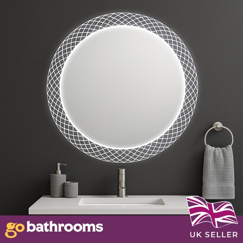 Round led bathroom mirror - mirror, &