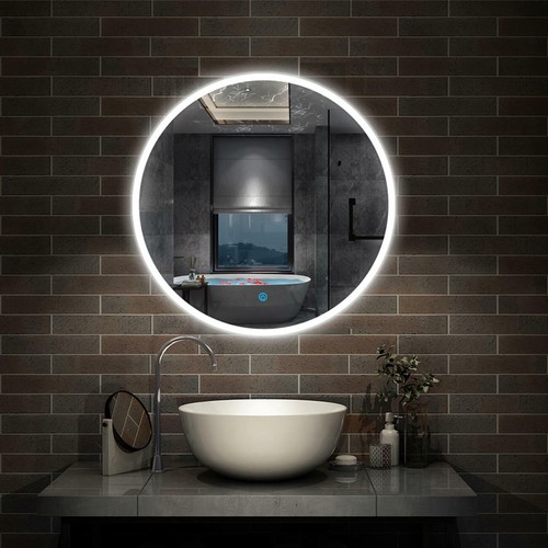 Round illuminated led bathroom - round,