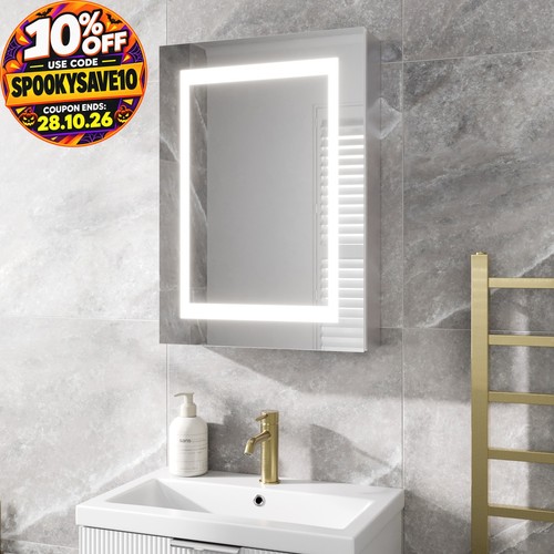 Bathroom led mirror - bathroom, cabinet