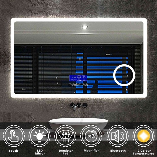 Large led bathroom mirror - large,