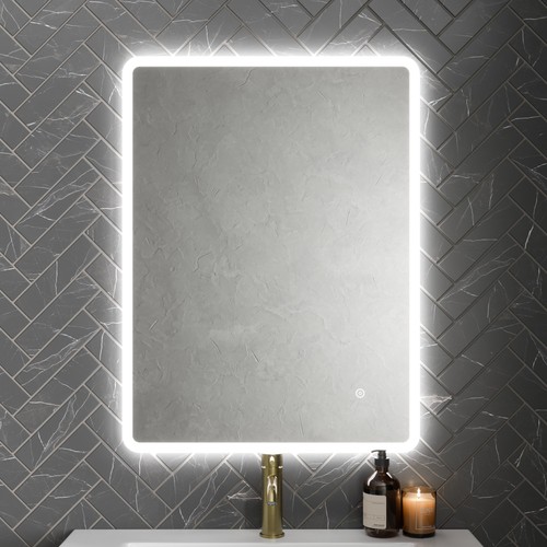 Rectangle led bathroom - bathroom, mirror