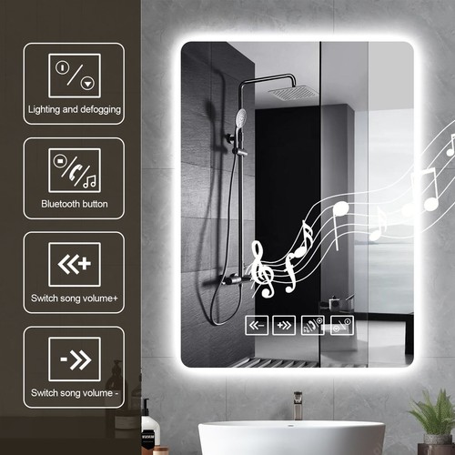Bathroom mirror with led - bathroom,