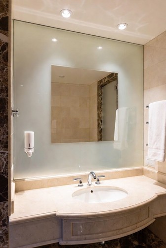 Bathroom mirror demister - mirror, demister/