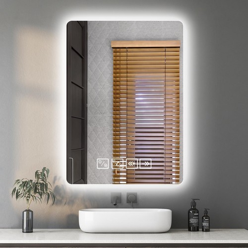 Bathroom led mirror with - led, light