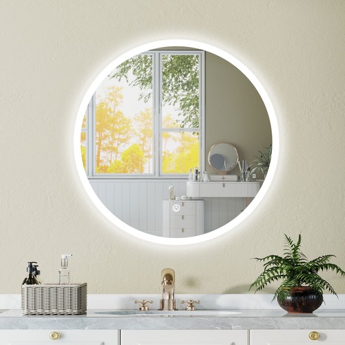 Illuminated bathroom mirror - illuminated,