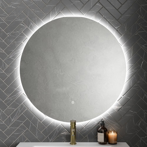 Round led mirror - round,