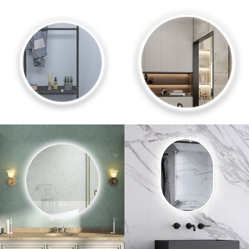 Illuminated bathroom mirror - illuminated,