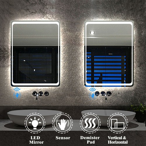 Illuminated bathroom mirror - illuminated,