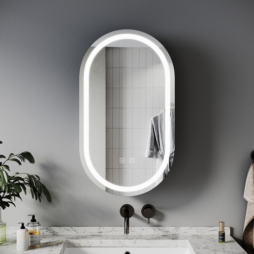 Black oval bathroom - black,