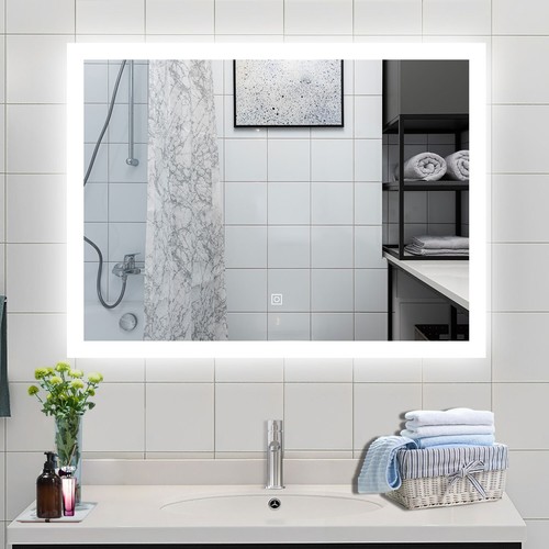 Bathroom mirror with led light - mirror,